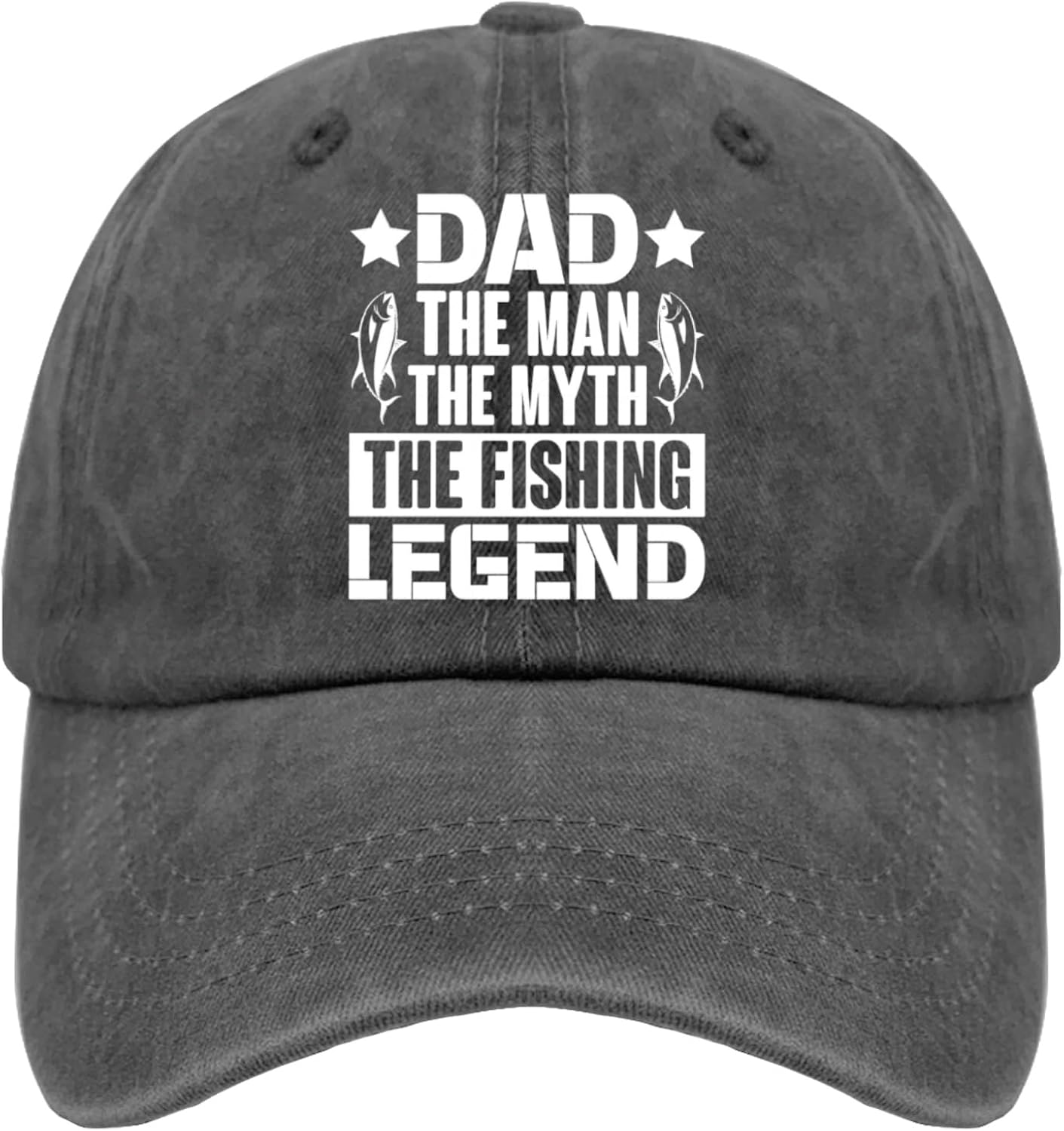 Dad The Man The Myth The Fishing Legend hat dad Hats Pigment Black Womens Bucket hat Gifts for Dad Baseball Hat