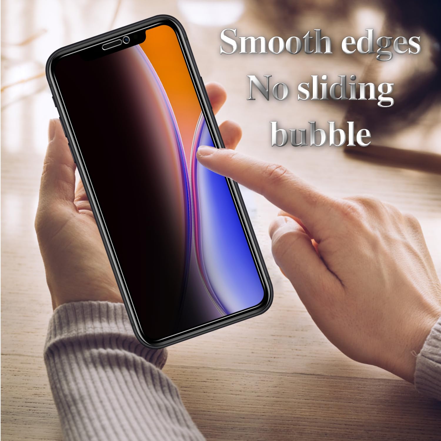 Protector De Pantalla De Privacidad Para IPhone 11/XR - Pack 3 Unidades, Cristal Templado 9H, Anti-espía, Fácil Instalación