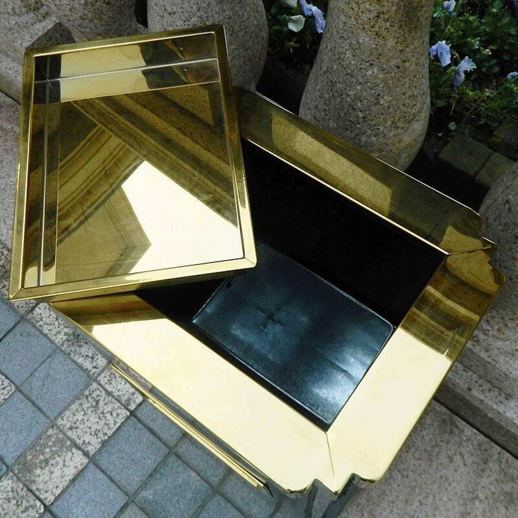 Waste Bins,Rrubbish Bin Outdoor Trash Can Modernmalist Rectangular Trash Can Ash Barrel Stainless Steel Outdoor Indoor Large Trash Can Vertical Commercial Grade Trash Can with Ashtray