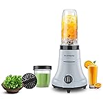 Longway Sage 500 Watt Juicer Mixer Grinder with 2 Jars for Grinding, Mixing, Juicing with Powerful Motor | 1 Year Warranty | (Gray & Black, 2 Jars)