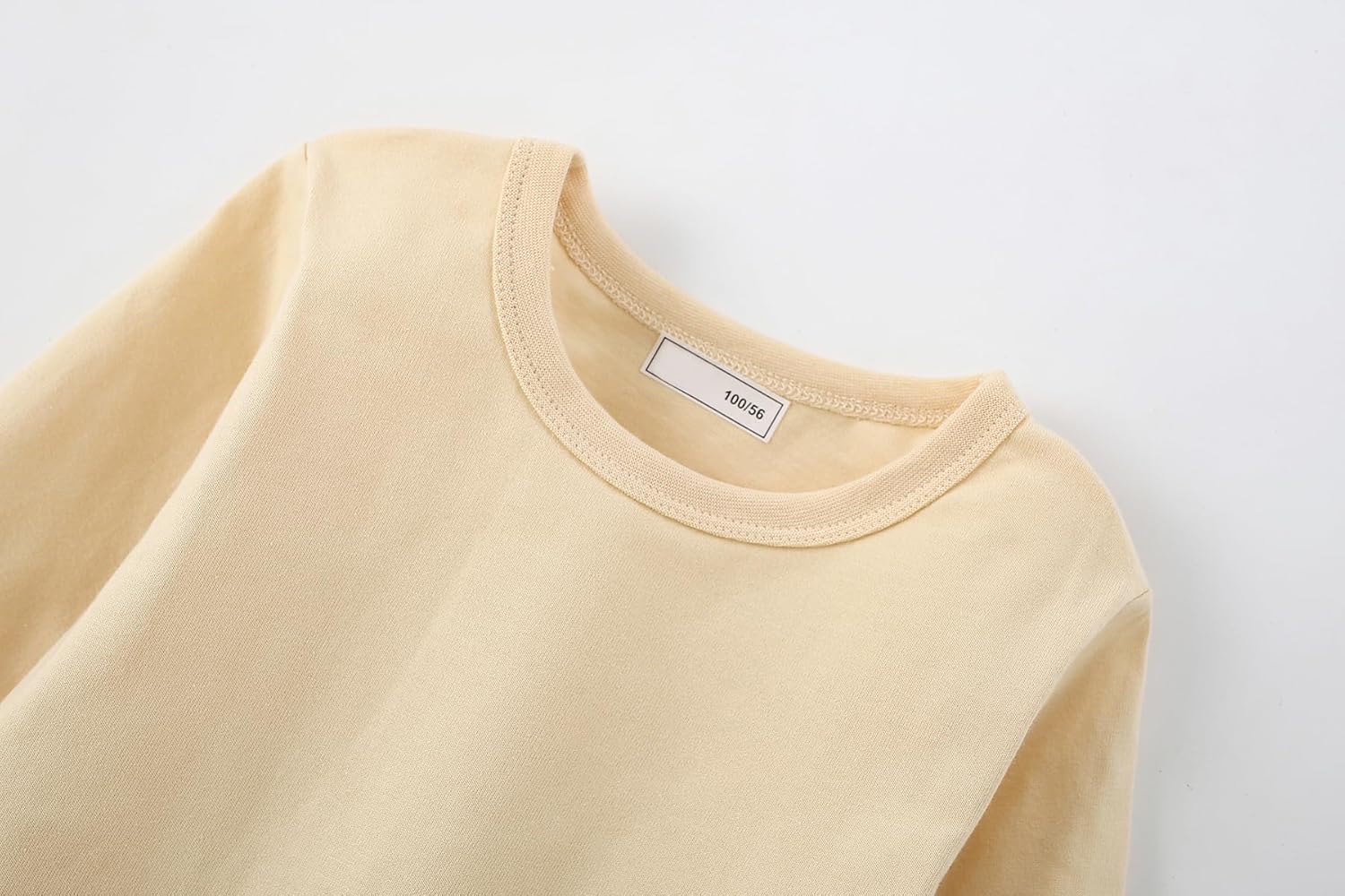 AIWUHE Toddler Long Sleeve T Shirts Cotton Soft Tshirts Boys Girls Basic Tee Undershirts Solid Color Crew Neck Tops 1-6Y - Image 5