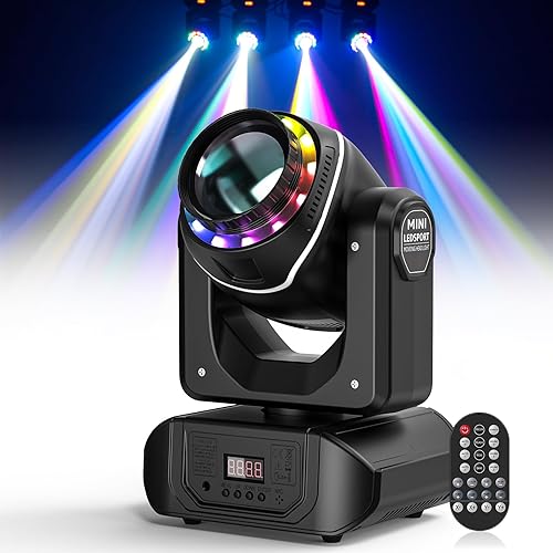 LED Moving Head DJ Light with RGBW 4-in-1 Halo,100W Stage