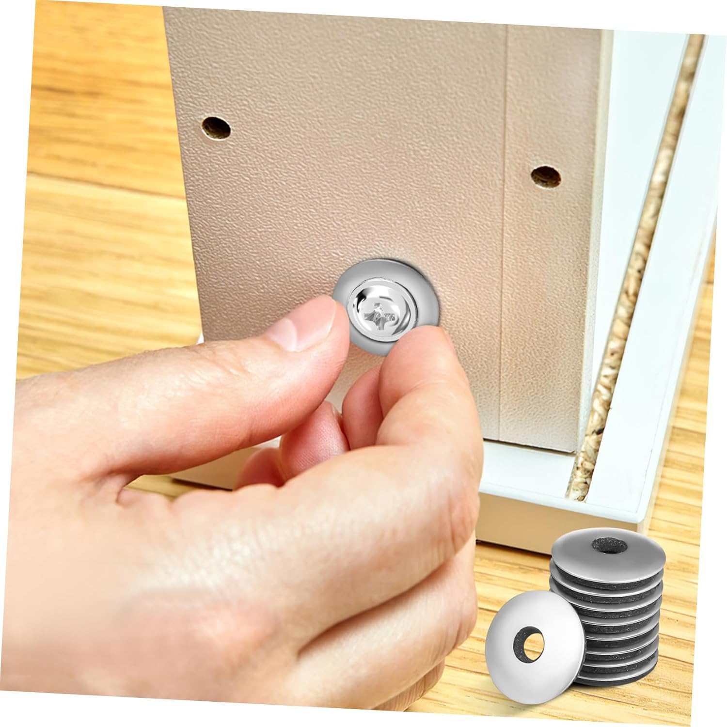 100pcs Neoprene Bonded Seal Washers Sealing Washer for Bolts Screws Epdm Bonded Stainless Steel Rubber Sealing Gasket