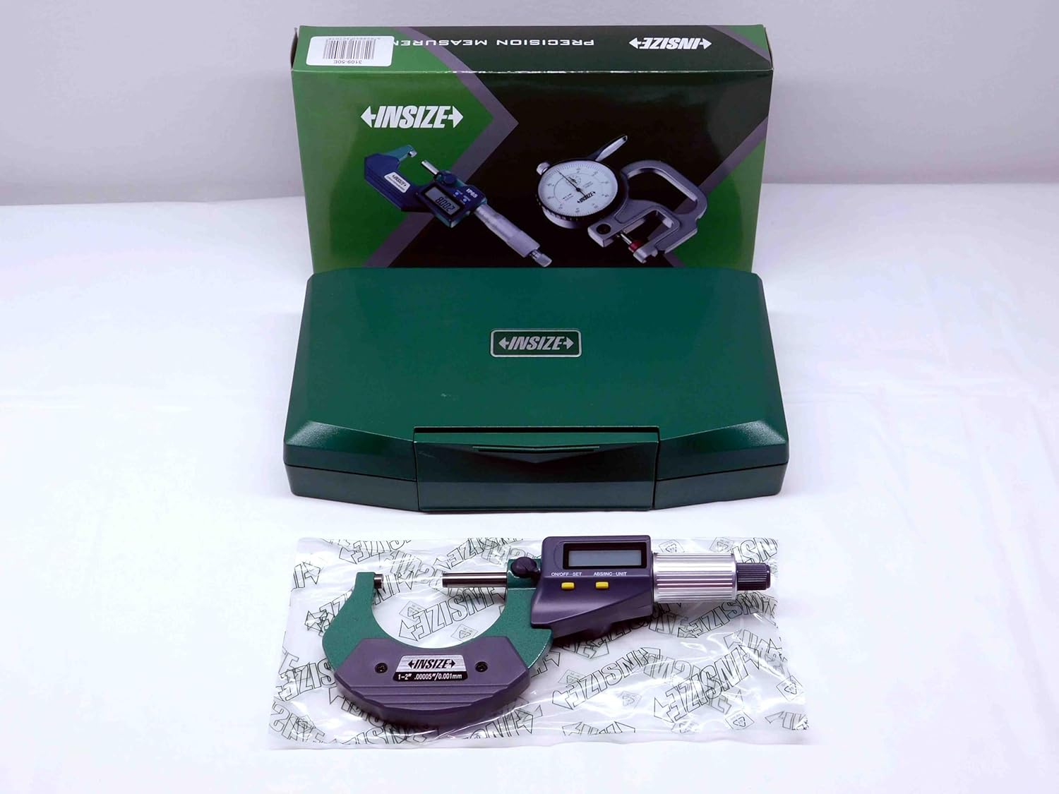 M & J Tooling LLC INSIZE #3109-50E Electronic Digital Outside Micrometer 1-2"" / 25-50mm Range - MS7062INS