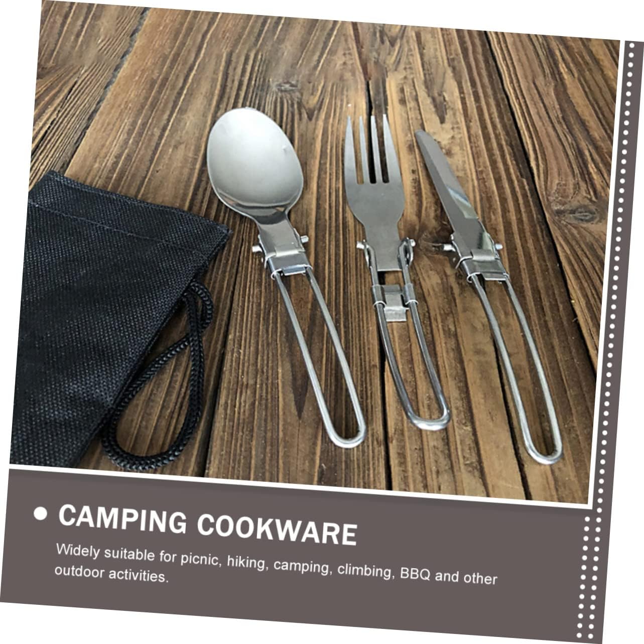 Milisten Portable Camping Cooking Set Collapsible Cookware Lightweight Aluminum Pot and Utensils for 1-2 Person Outdoor Picnics and Hiking