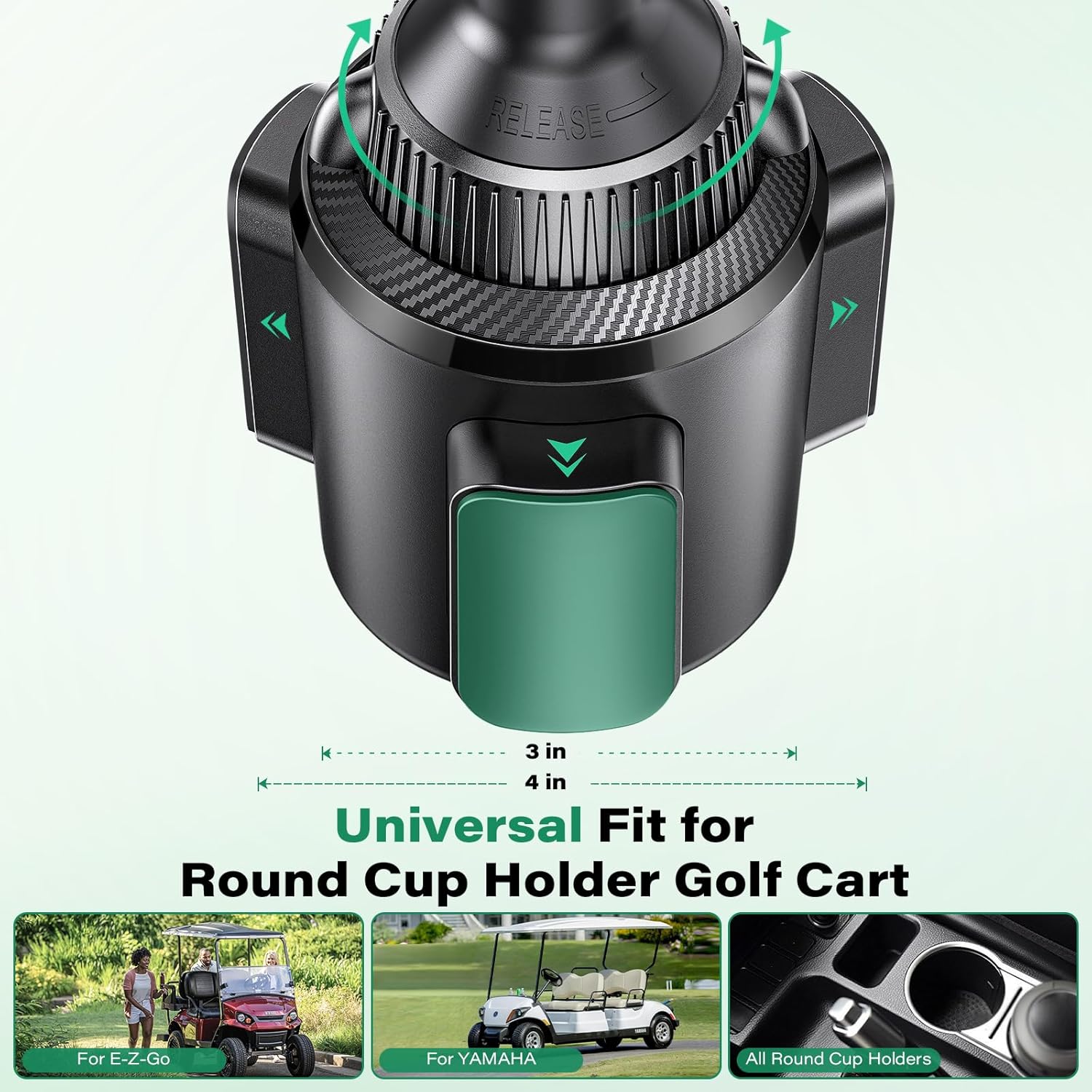 Golf Cart Phone Holder, Strong Magnetic Cup Holder Cell Phone Mount for iPhone 17 16 15 14 13 12, Golf Cart Accessories for EZGO/Club Car/Yamaha/Icon, Golfer Gifts for Men Women (MagSafe) - Image 5