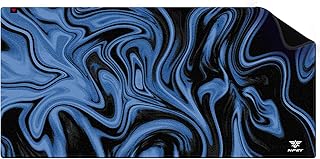 NPET N110 Gaming Mouse Pad, Cloth Mouse Pad, Anti-Slip Base, Stitched Edges, Water-Resistant, Optimized for Gaming Sensors, XXL(Blue)