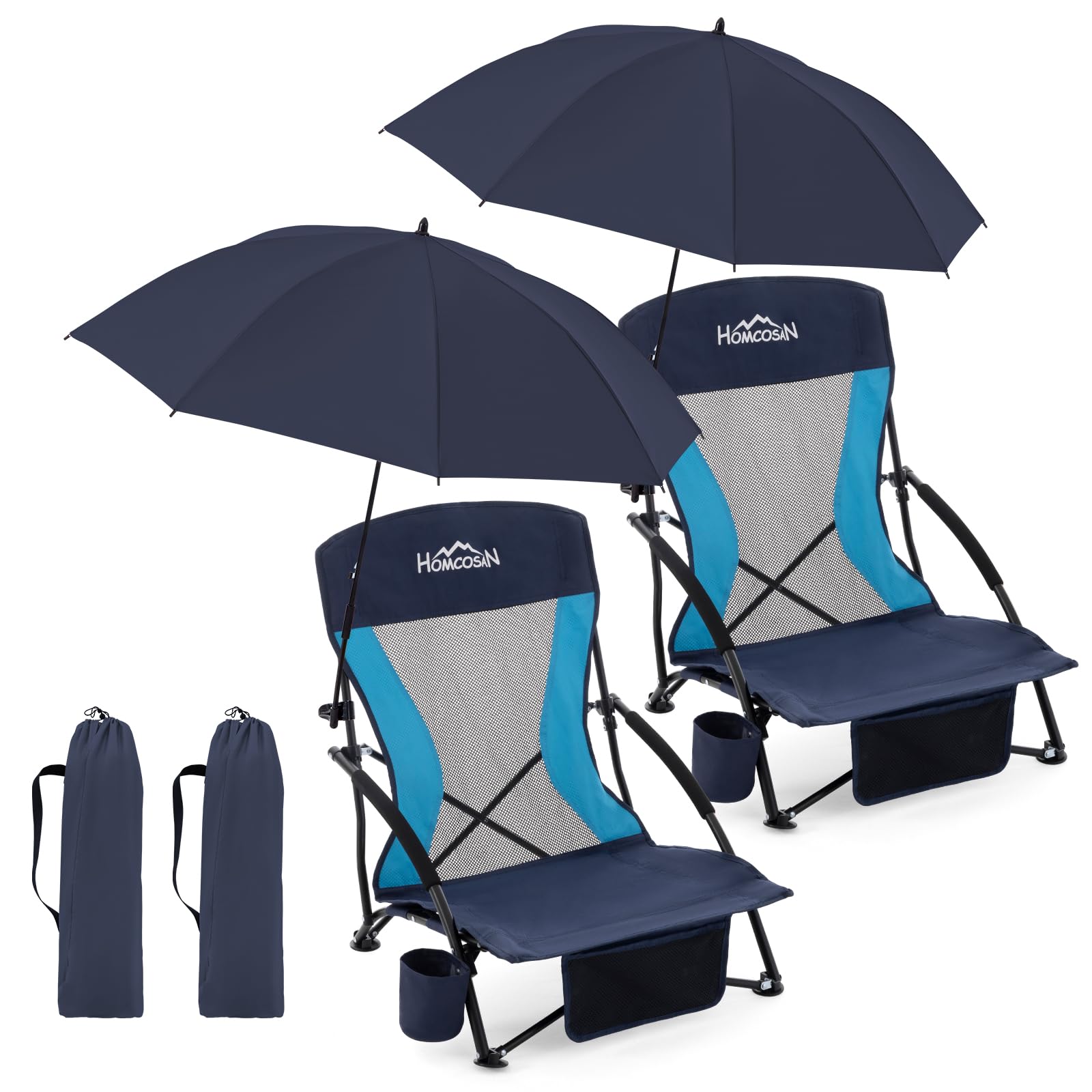 Homcosan Beach Chairs Set of 2