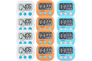 12 Pack Small Digital Interval Kitchen Timer