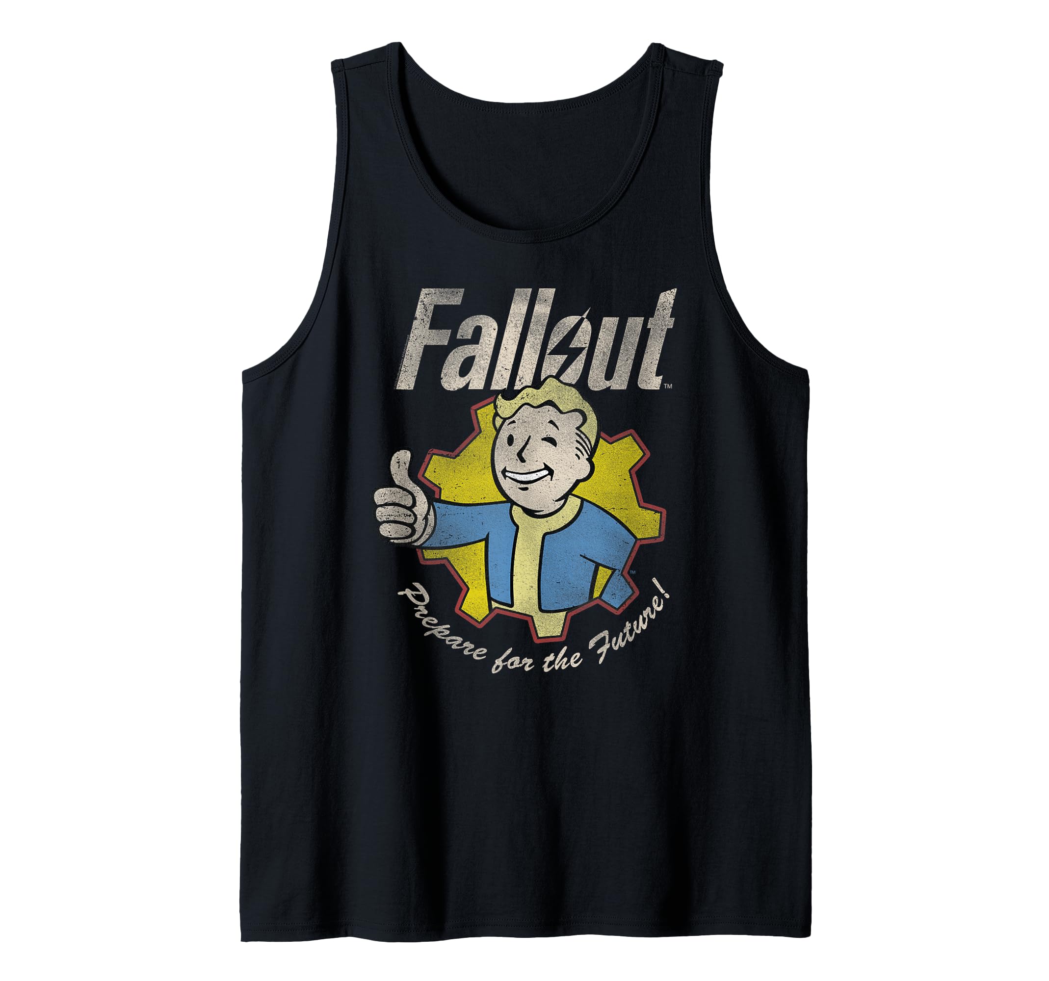 Fallout Video Game Prepare for The Future Vault Boy Tank Top
