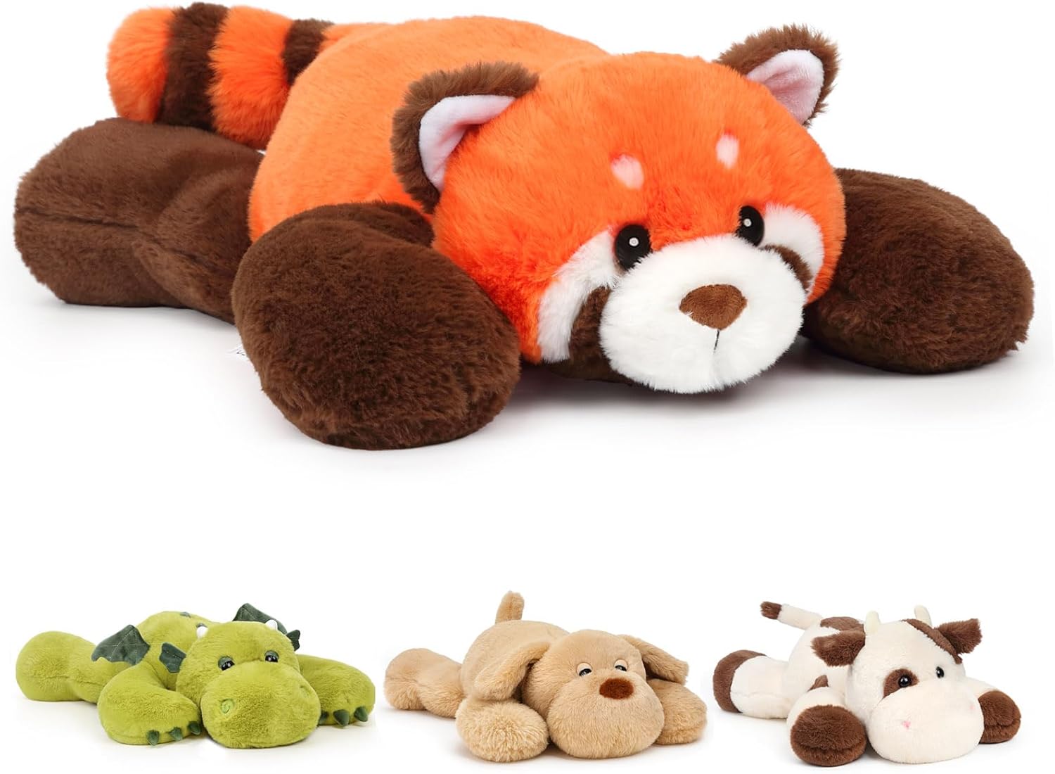 Weighted Red Panda Stuffed Animal Soft Weighted Plushes Cute Red Panda Plush Toy Birthday Gift for Boys Girls Kids Adults (20" 3.3 lbs)
