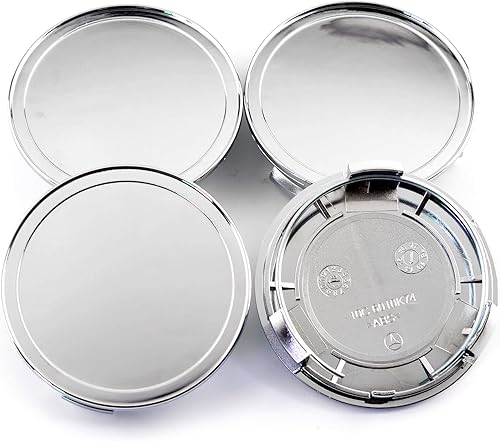 RTRHINOTUNING 4 tapas centrales de rueda compatibles con Mercedes Benz S300 S350 S600 e350 C240 Honda Ford tapacubos, OD 2.95 pulgadas, ID 2.717 in