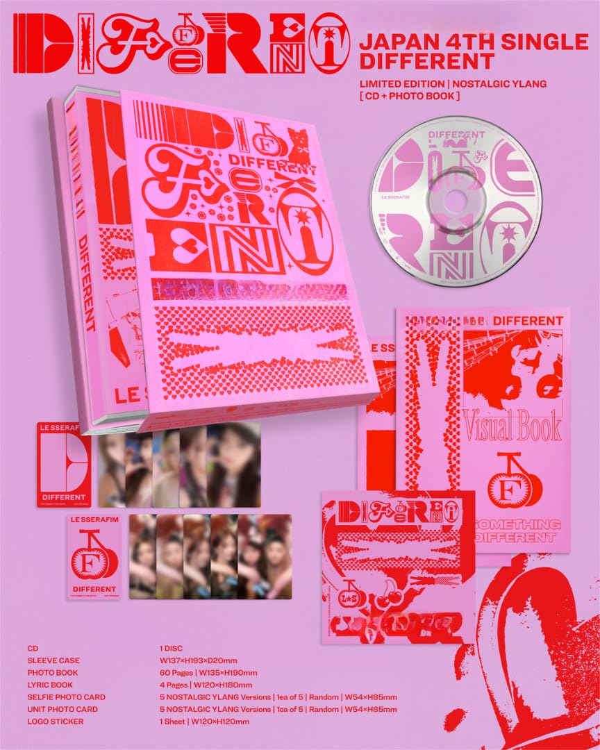 LE SSERAFIM 4th CD DIFFERENT 全9形態 シリアル付 LE SSERAFIM 4th CD DIFFERENT 全9形態 シリアル付