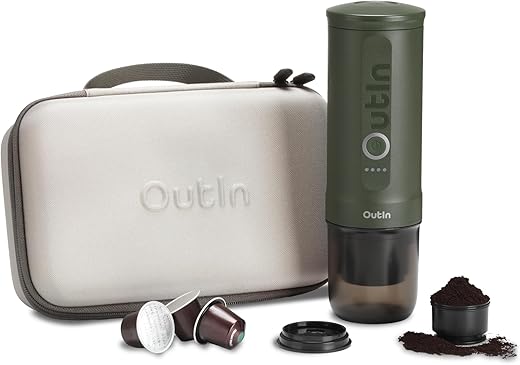 Portable Nano Electric Espresso Maker with Carrying Bag