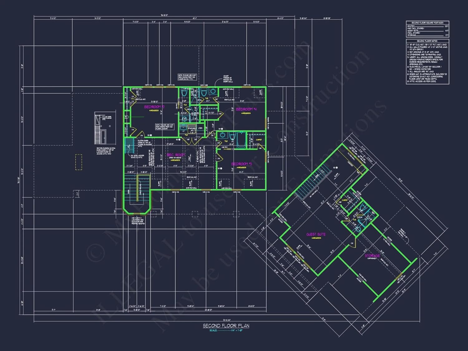 18-1104 HOUSE PLAN - Modern Farmhouse Plan - 5-Bed, 4-Bath, 3,487 SF