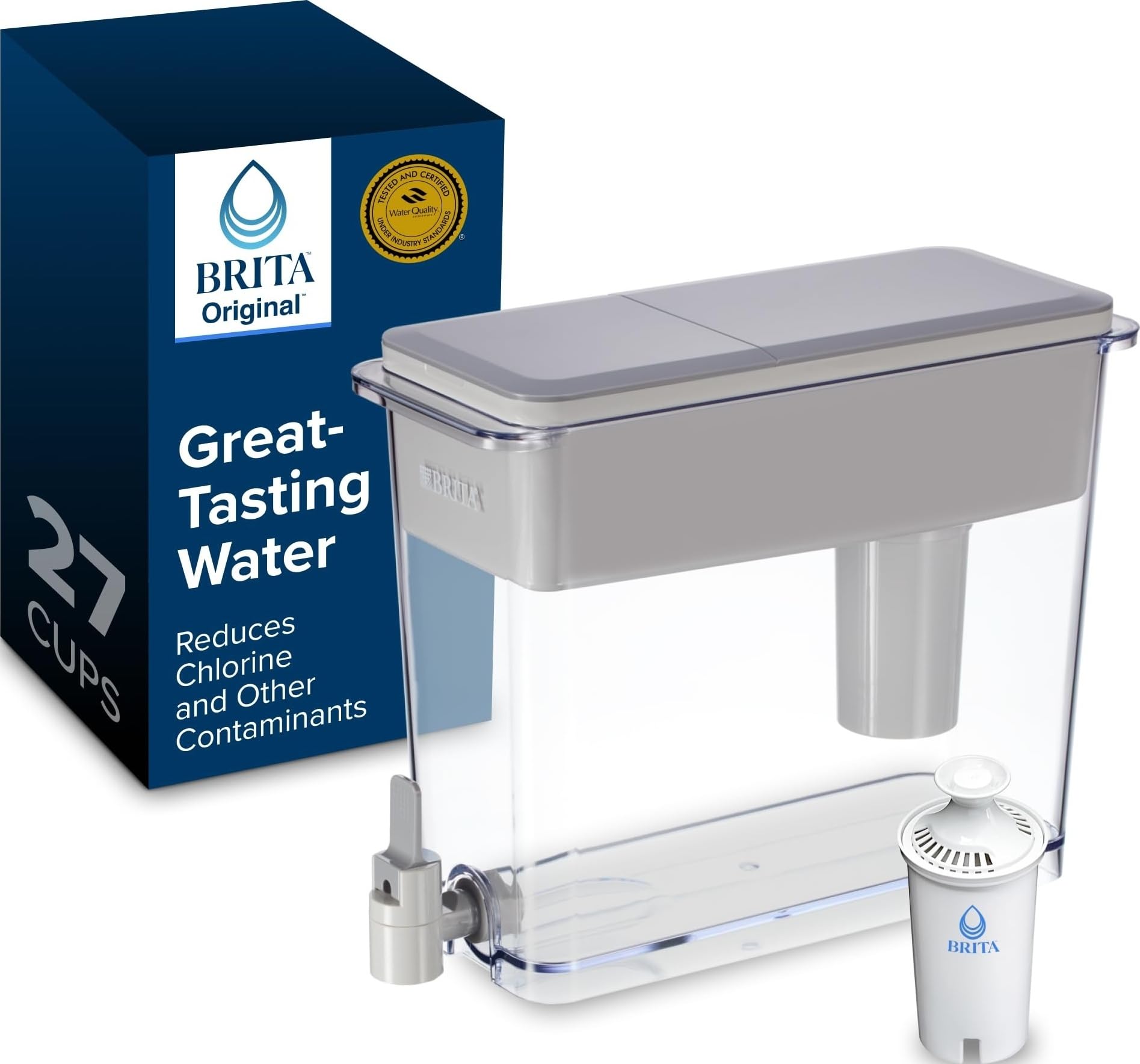 Photo 1 of Brita UltraMax 27-Cup Water Dispenser, Gray