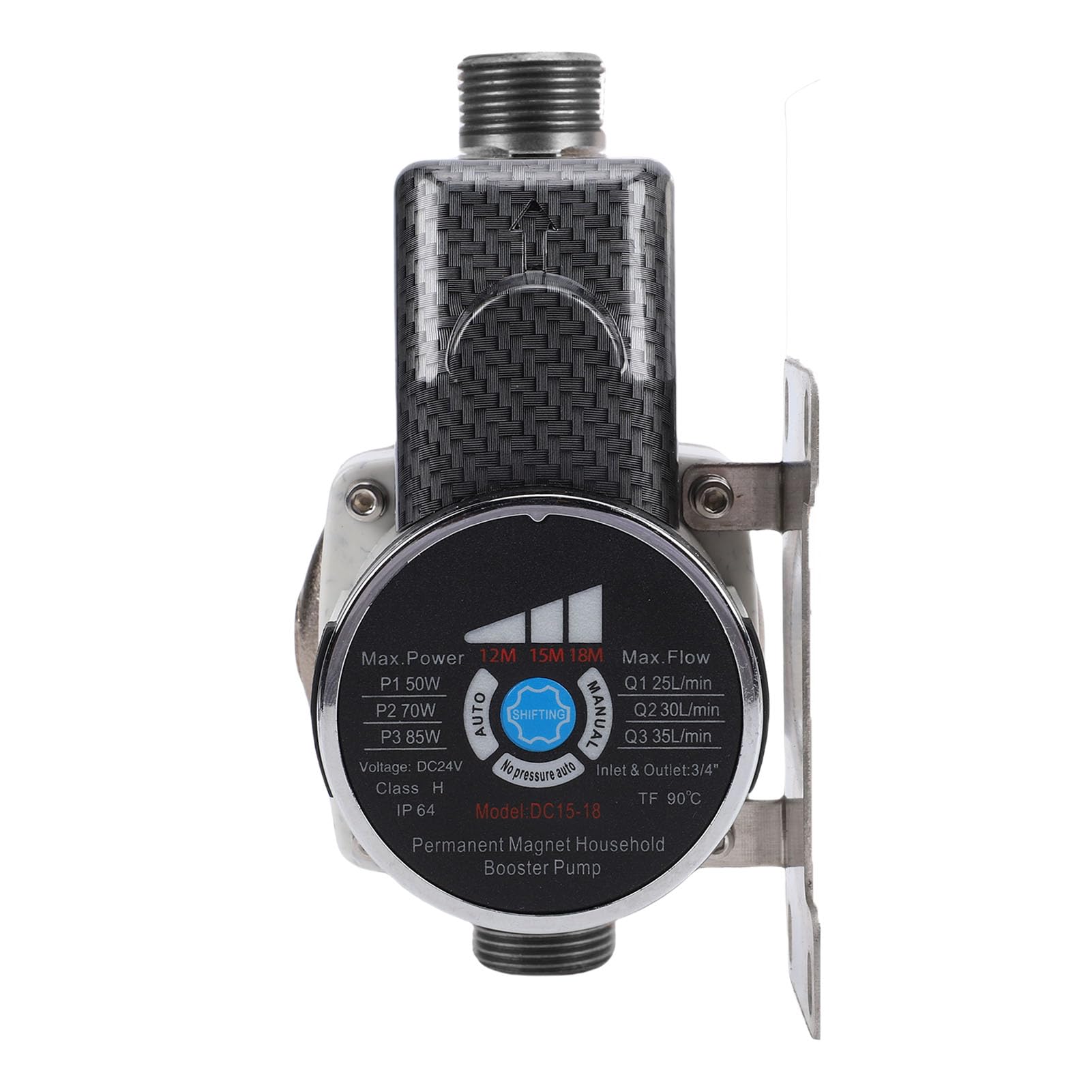 Walfront Pompa Booster per Pressione Dell'acqua della Doccia 555Gph
