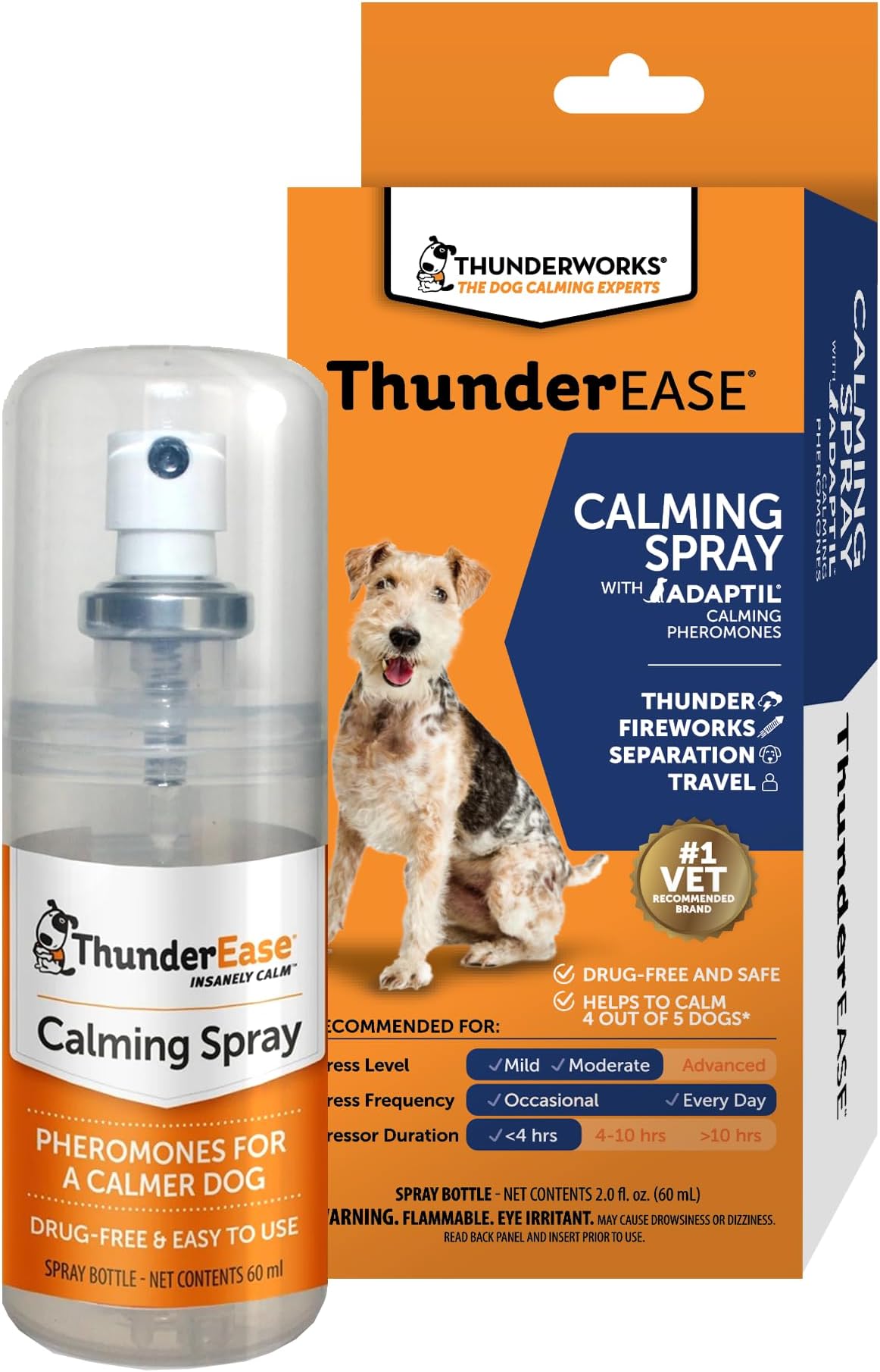 Dog Calming Pheromone Spray | Powered by ADAPTIL | Reduce Anxiety During Travel, Vet Visits and Boarding