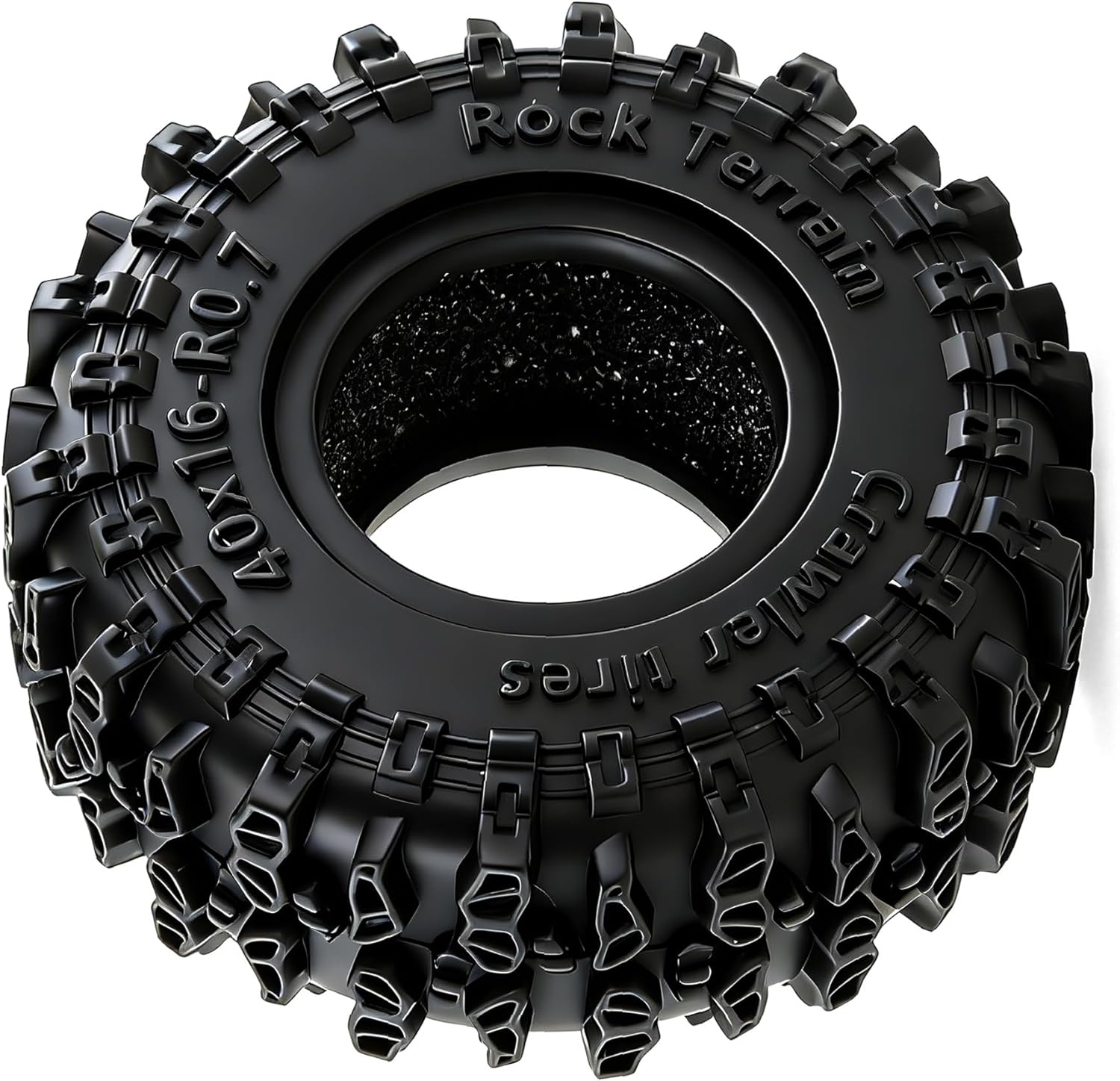 REDSPIDER 0.7" Cling On Crawler Tires OD 40 * 16mm For RC Axial SCX30 Redcat Ascent-32 1/30 1/32 RC Crawler 0.7 Beadlock Wheels (Tires)
