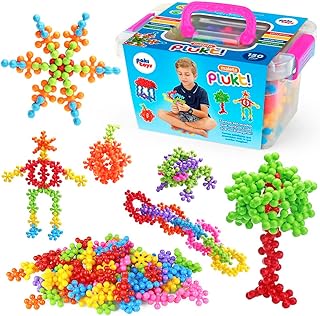 Brinquedo De Montar Encaixe Blocos Plukt 150 Peças Com Maleta Pecinhas Bloquinhos De Montar Presente Criança Criativo Colorido