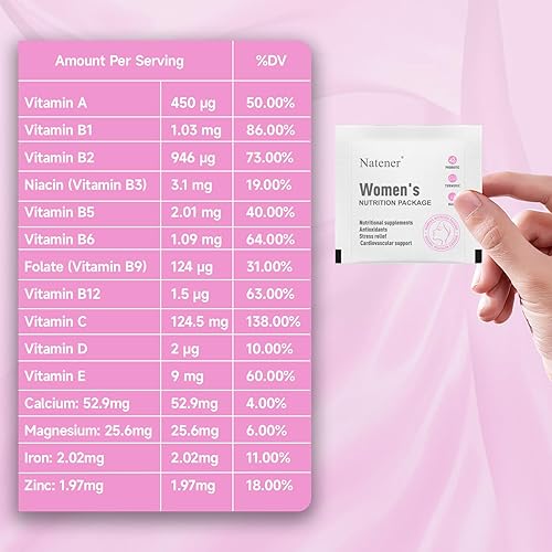 Miniatura 2 de Natener - Paquete diario de probióticos vaginales 6 en 1 para mujeres, Lactobacillus 80B + 800 mg Omega-3 + 250 mg de NAD+ + 179.5 mg de vitamina C
