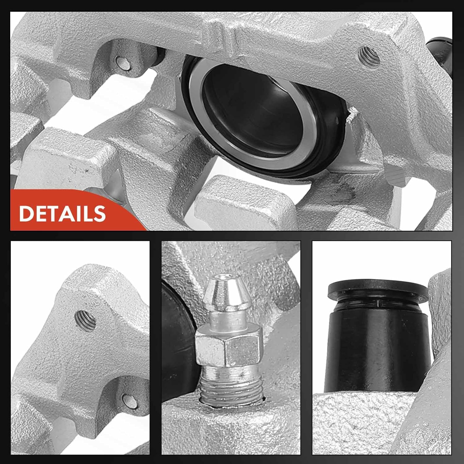 A-Premium Disc Brake Calipers Assembly with Bracket Compatible with Land Rover Discovery Sport 2015-2019, Range Rover Evoque 2016-2019 - Front Driver and Passenger Side 2Pcs