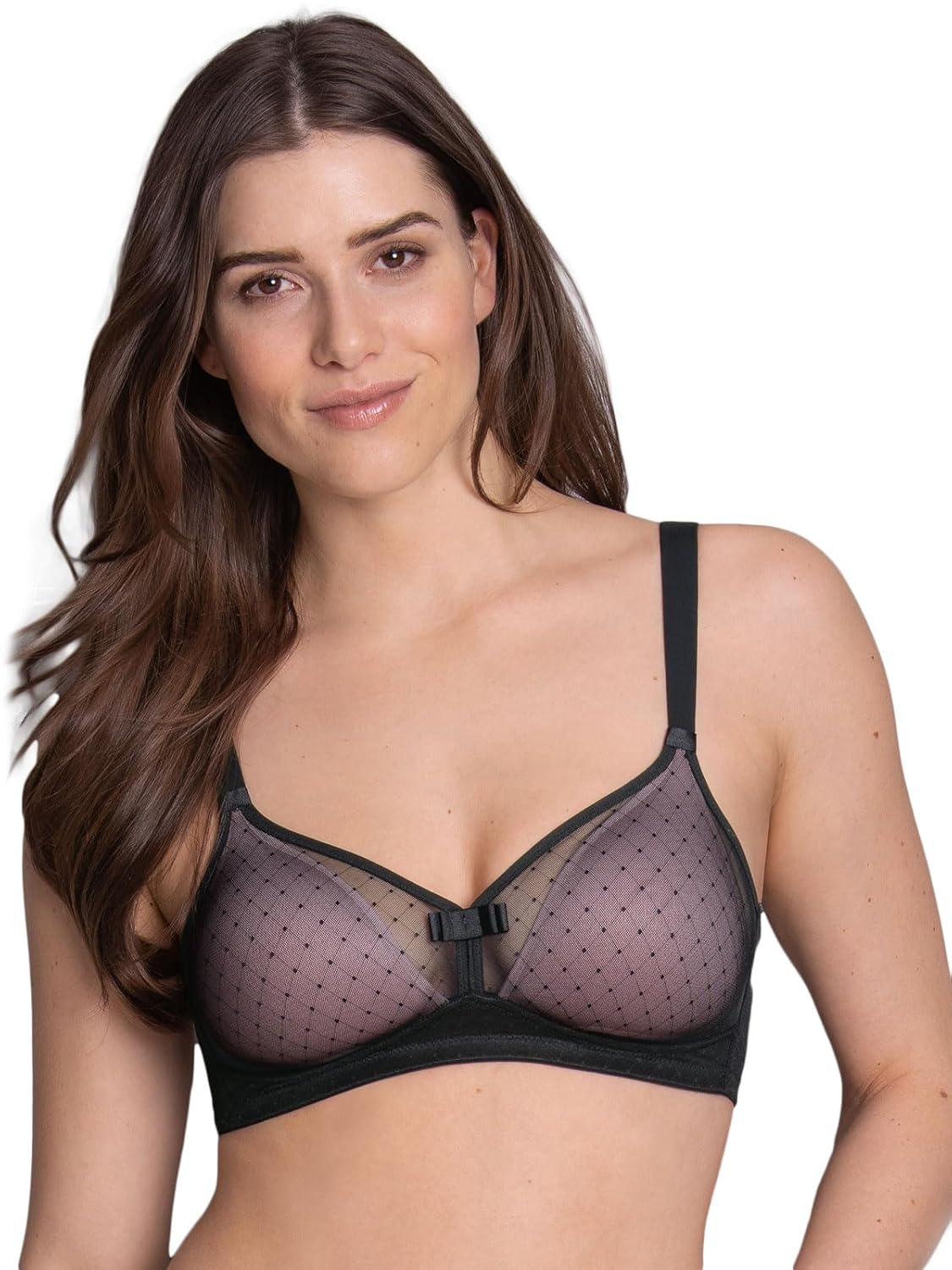 Rosa Faia Womens Eve Padded Wireless Bra Black
