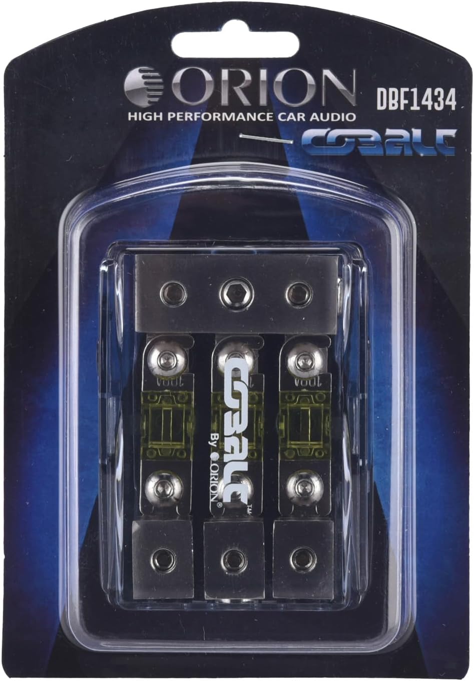 Orion Cobalt DBF1434 Power Distribution Block, One 4/8 Gauge Input for Three 4/8 Gauge Output, Mini ANL Fuse Holder for Car Audio Amplifier | Auto Parts, Automotive, Marine (100A Fuses Included)
