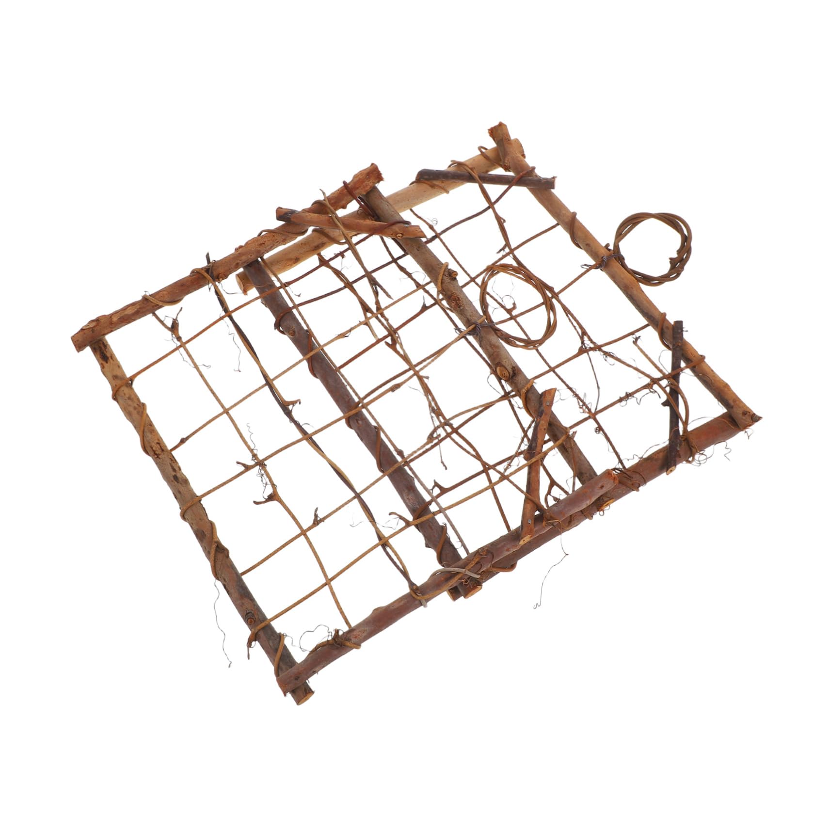 Hemoton 2Pcs Rustic Wooden Air Plant Frame Wall Mounted Display Holder for Home Decor Photography Props Aesthetic Organizer Easy Care Design