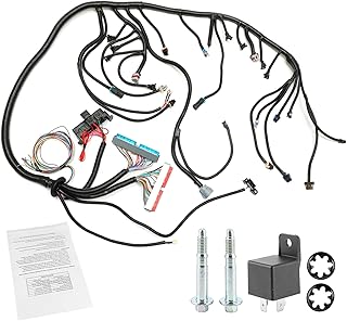 Gledewen Standalone Wiring Harness, Compatible with 1997-2006 GM DBC LS1 Vortec 4.8L 5.3L 6.0L, with 4L60E or 4L80E(with Adapter) Transmissions, Drive by Cable Throttle Body, LS Swap Wire Harness