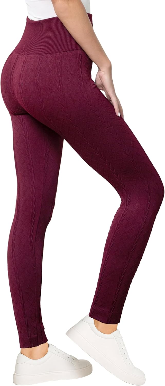 Conceited Fleece Lined Leggings in New Sweater Knit and 20+ Colors (Available in Plus Size)
