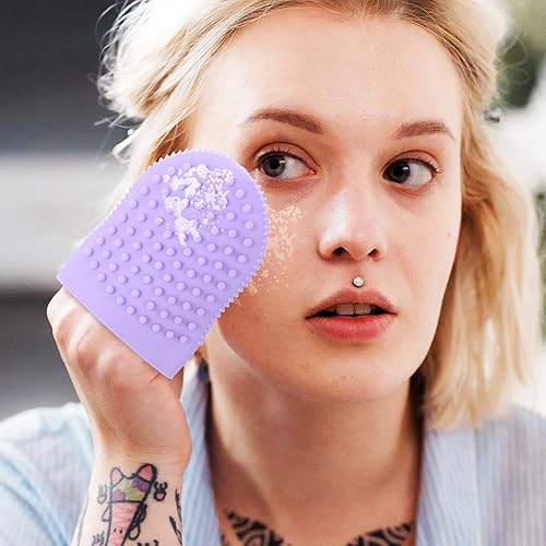 Miniatura 9 de FRCOLOR Herramientas para el cuidado de la piel, cepillo de limpieza facial de silicona, limpiador facial de silicona, limpiador facial, exfoliante