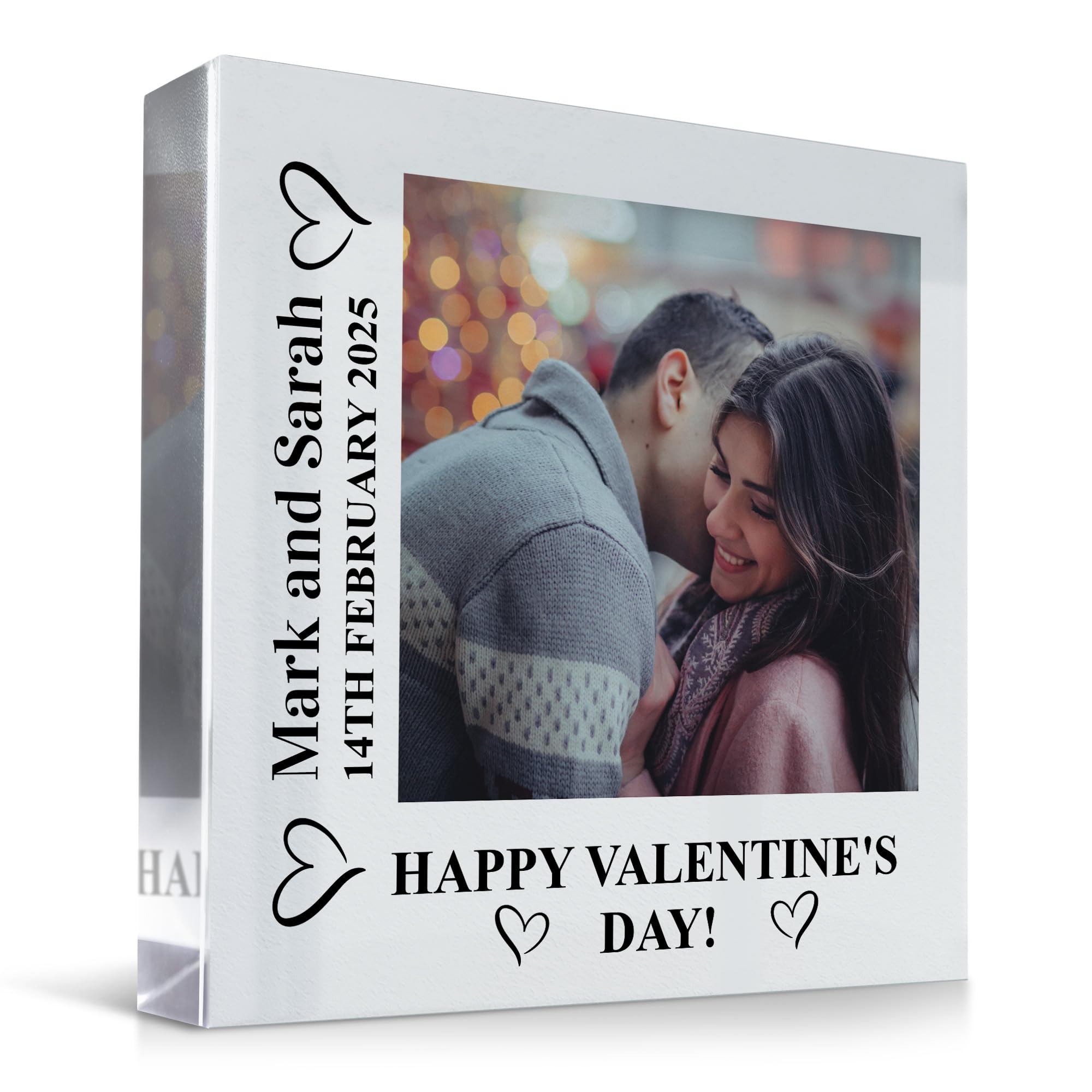Red Ocean Personalised Happy Valentines Day Gift For Couple Boyfriend Gift Girlfriend Standing Plaque Valentines For Him Her Couple Gifts Romantic Keepsake