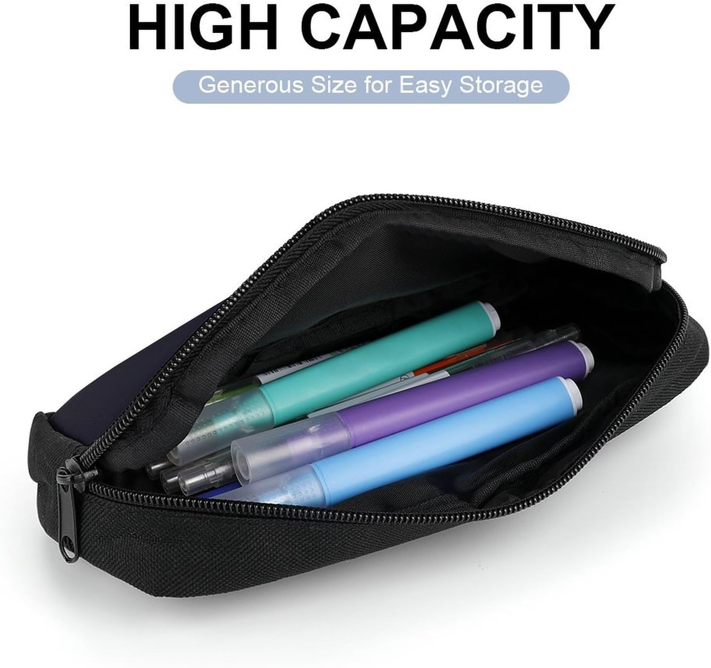 Eiffel Tower Large Pencil Case Pouch Big Capacity for Office image 5