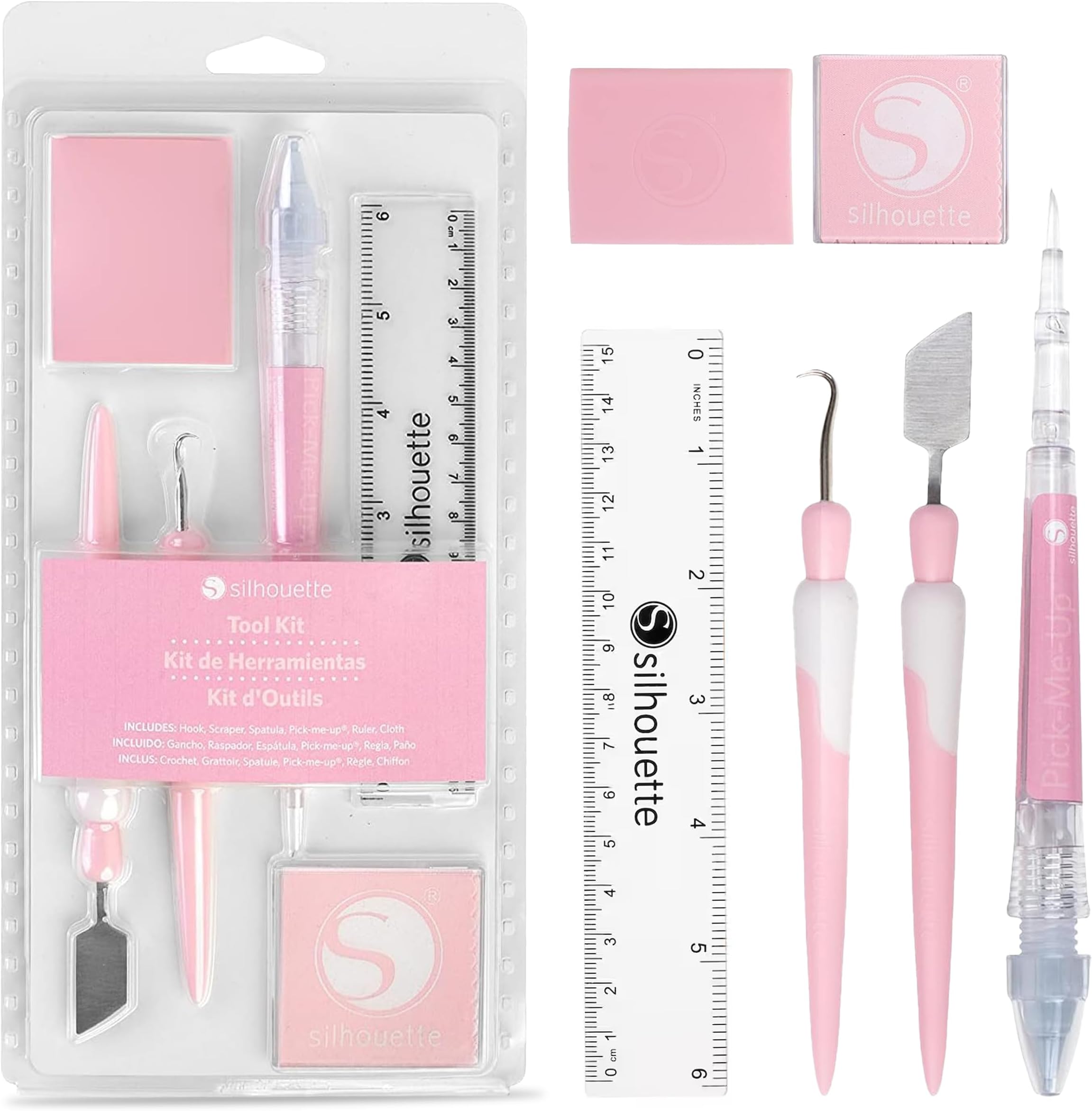 Silhouette America 6 Piece Tool Kit, Pink