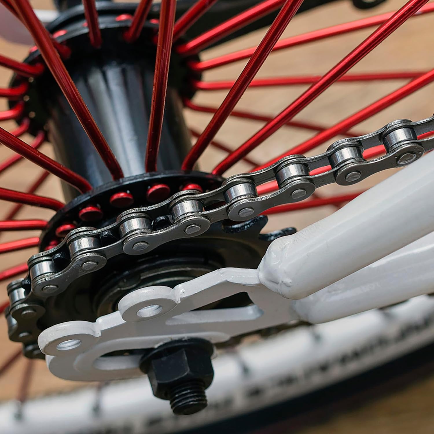 Single Speed Bike Chain, Bicycle Chain 1/2 x 1/8 Inch 114 Links for Single-Speed Bikes