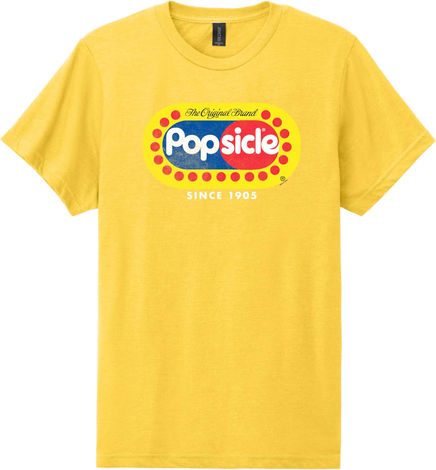 Popsicle® The Original Authentic Tee | Official Popsicle Logo Yellow Unisex Shirt