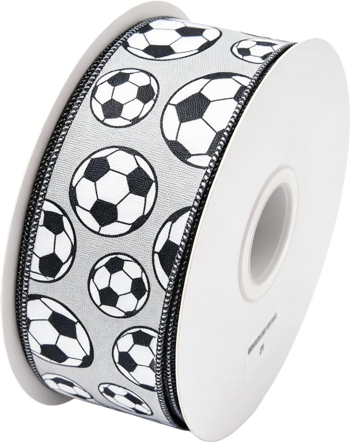 Meseey 2.5 Inch Soccer Wired Ribbon for Homecoming Mums Gift Wrapping image 2