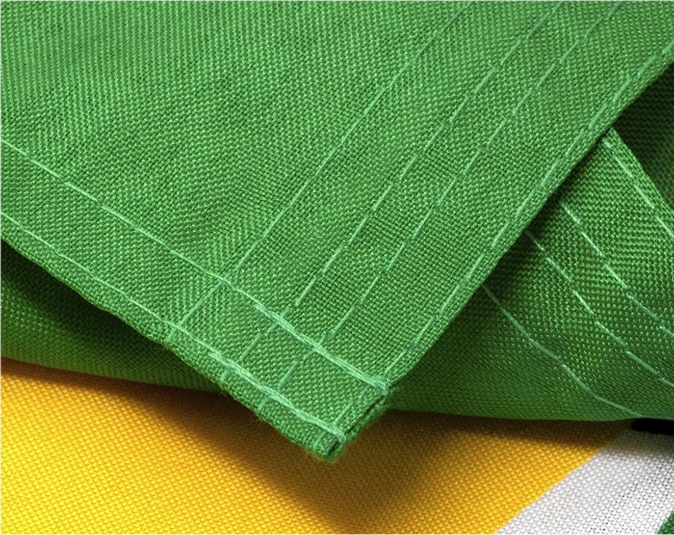 Brazil Flag 8x12FT,Brazilian National Flags with 3 Brass Grommets,4 Stitched and Premium Polyester.
