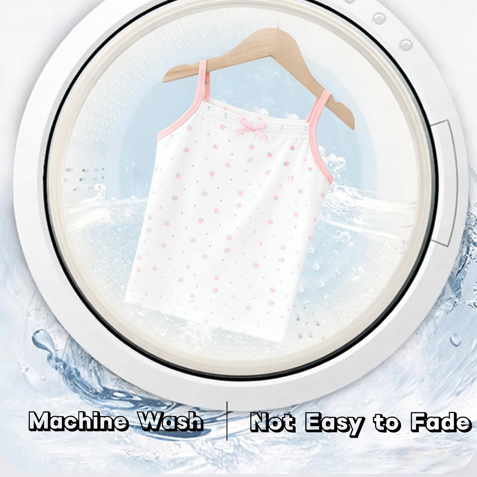 5er Pack Mädchen Cami Baumwollwesten Tank TopUnterwäsche Atmungsaktive Weiche Tagless Cami Kinder Unterhemden 2–10 Jahre,Multipack