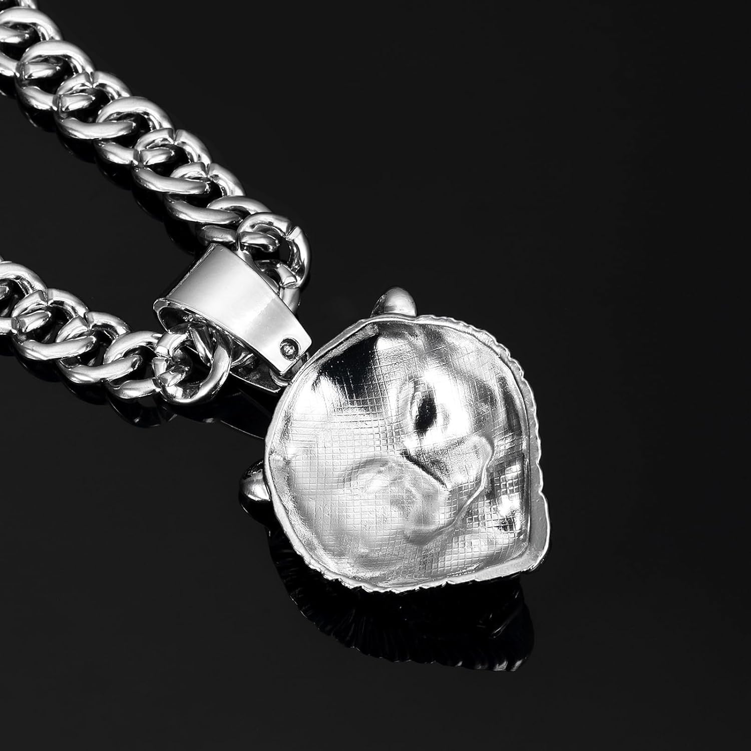 EDINGM Miami Cuban Link Chain for Men, Gold/Silver Plated Diamond Necklace, Iced Out Hip Hop Jewelry Gift - Image 6