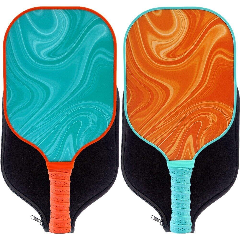 Palette de pickleball en fibre de carbone 16mm avec boules de pickleball intérieur extérieur