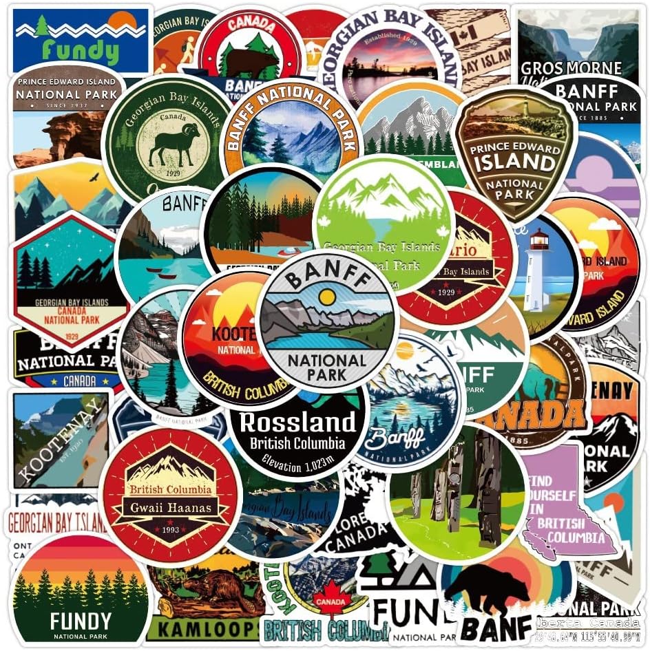 Amazon.com: Travel Stickers - 50 Pack Around The World Stickers Map ...