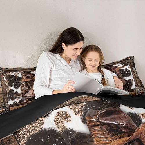 Miniatura 56 de Feelyou - Juego de edredón retro hippie con flores, tamaño King, para niños, con diseño de plantas florales botánicas de los 60 y 70, edredón Multi