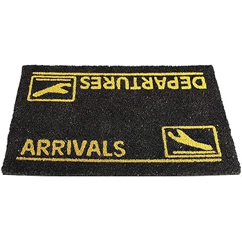 Amazon Com 18 Inches By 30 Inches Arrivals And Departures Doormat Indoor And Outdoor Kitchen Dining