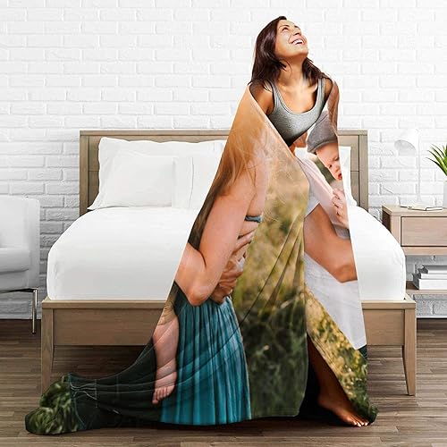 Miniatura 5 de Manta personalizada mantas personalizadas con texto fotográfico Manta personalizable para niños adultos cumpleaños Navidad se adapta al sofá