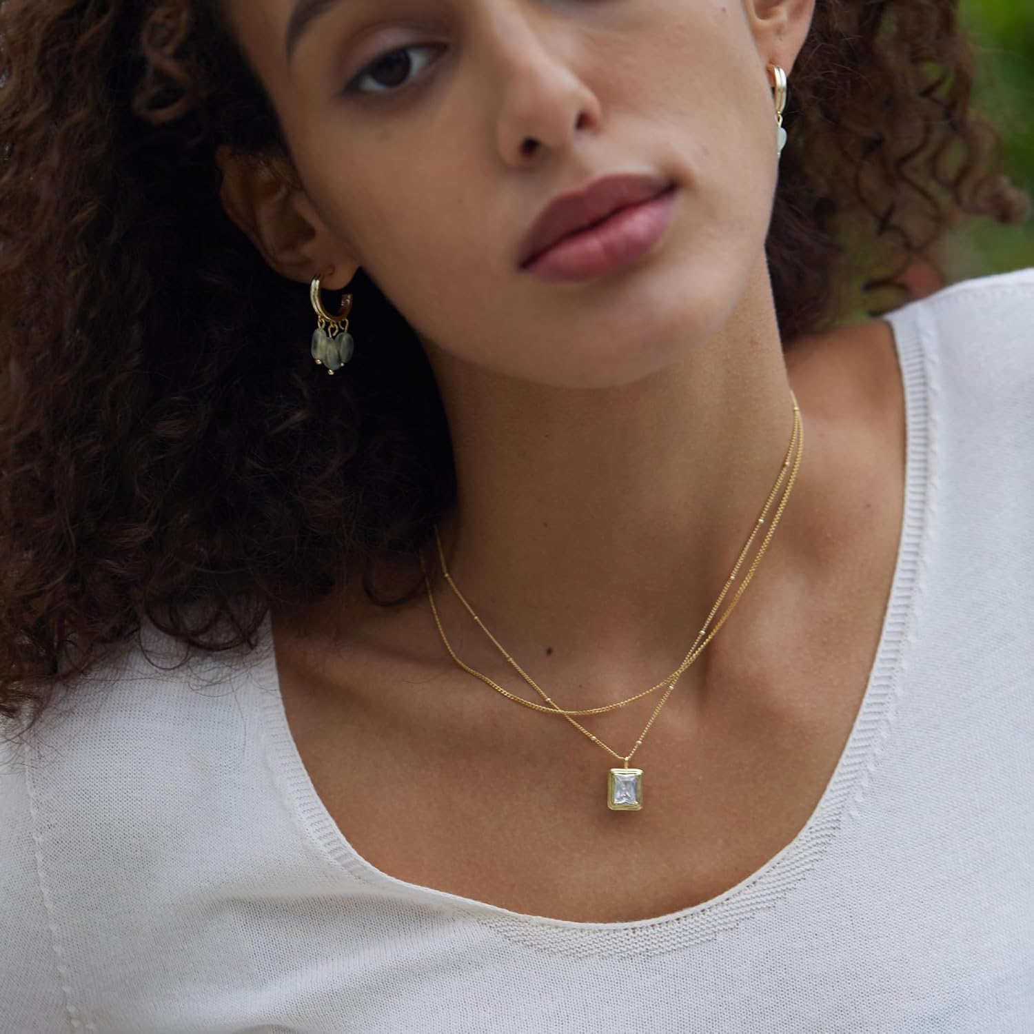 NONNYL Necklace Gift for Women Wife, Womens Pendant Jewelry Wedding Anniversary, Sterling Silver Girlfriend Birthday Gifts for Her, Pendants Necklaces for Christmas Mom Gifts NO1135