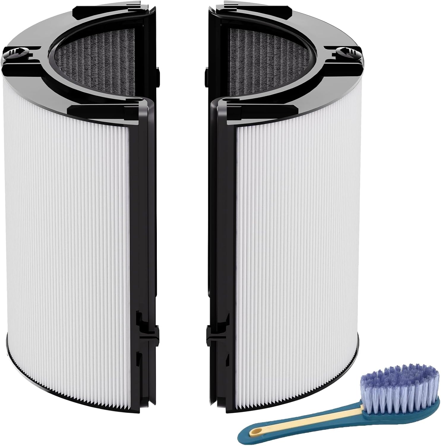 Leemone 360° Combi 2 in 1 HEPA+Carbon Replacement Filter Compatible with Dyson TP06 HP06 PH02 PH01 PH03 PH04 HP09 TP09 HP07 TP07 TP10 HP10, H13 Grade True HEPA Replacement Filter 1 Pack 2 IN 1 Black Filter