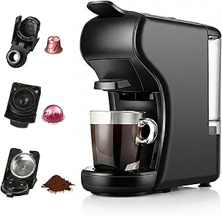 FATHOM 3-in-1 Espresso Machine for Ground Coffee | Pods & Capsules |19 Bar Pressure | Fast Heat | One Touch Control | 1450W Price In India