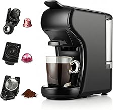 Fathom 3-in-1 Espresso Machine for Ground Coffee | Pods & Capsules |19 Bar Pressure | Fast Heat | One Touch Control | 1450W